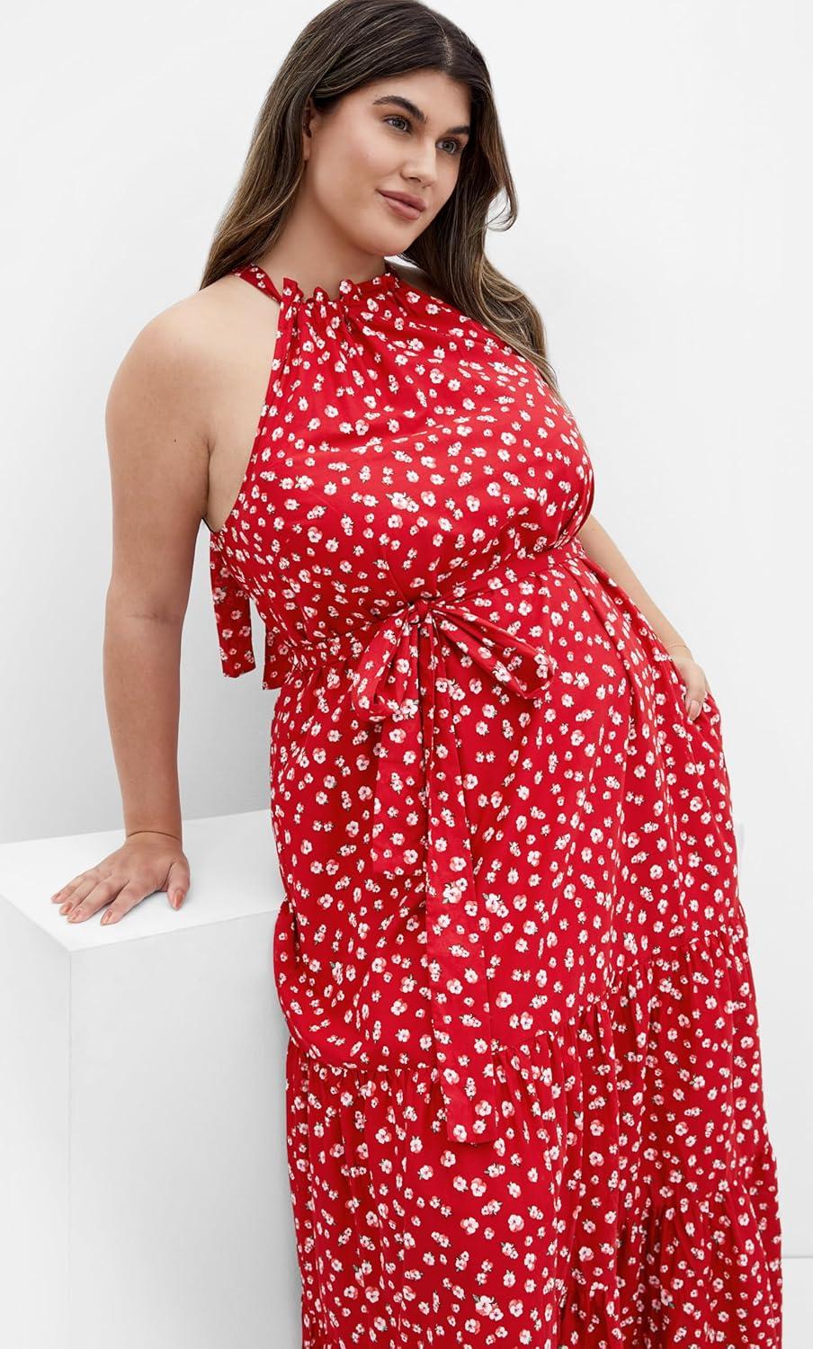 image:imageCity Chic Womens Plus Size Maxi Dress Kiana PrintChristina Fl