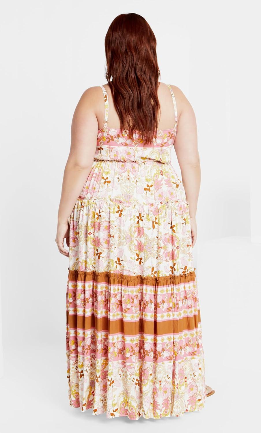 image:imageCity Chic Womens Plus Size Maxi Dress Lilah LoveIvory Free Spirit