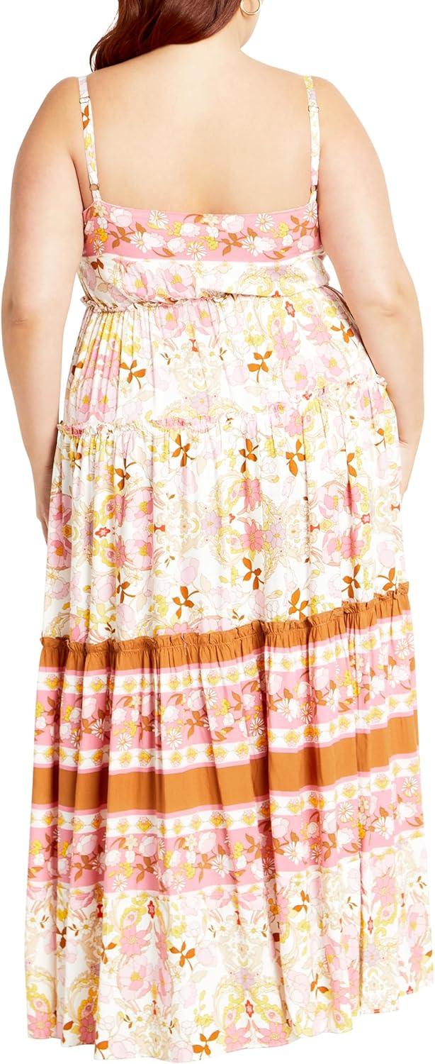 image:imageCity Chic Womens Plus Size Maxi Dress Lilah LoveIvory Free Spirit