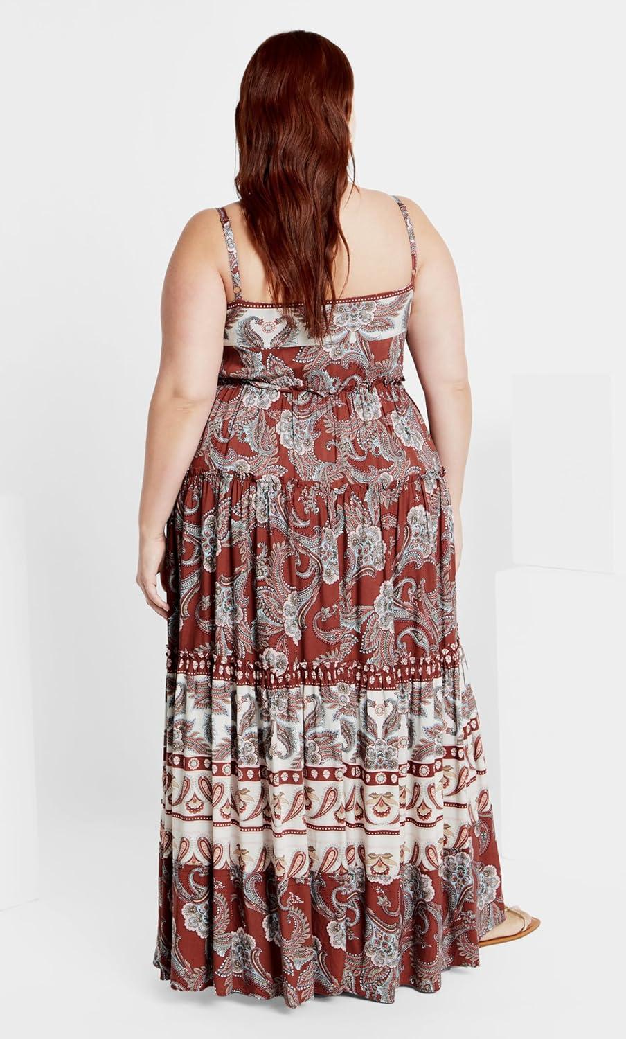 image:imageCity Chic Womens Plus Size Maxi Dress Lilah LovePaisley Love