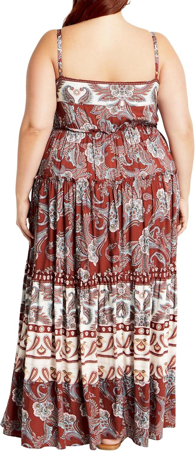 image:imageCity Chic Womens Plus Size Maxi Dress Lilah LovePaisley Love