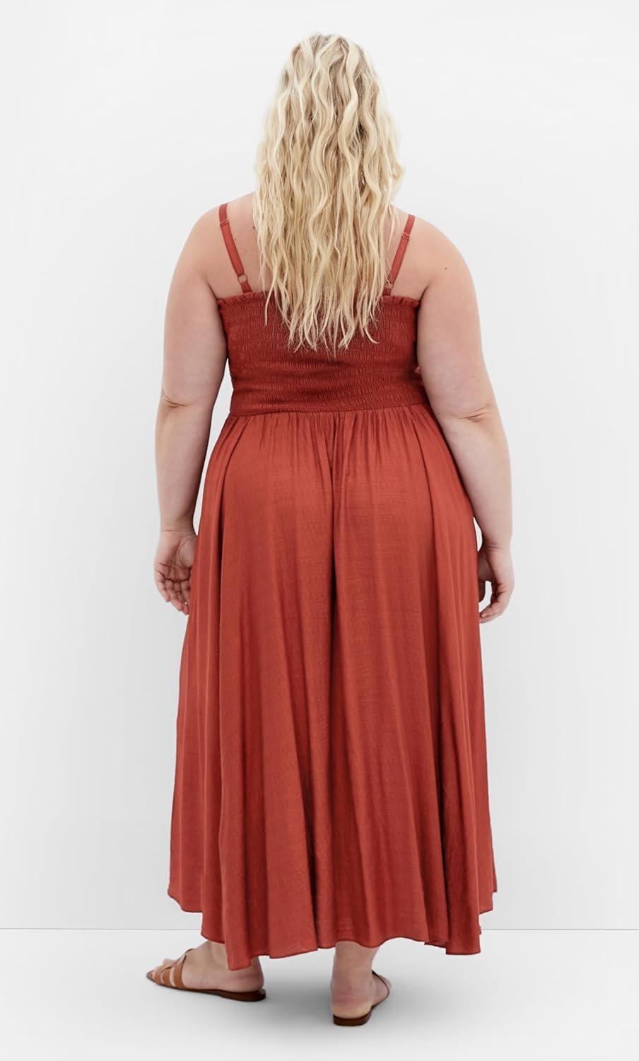 image:imageCity Chic Womens Plus Size Maxi Dress Maui ShirredGinger