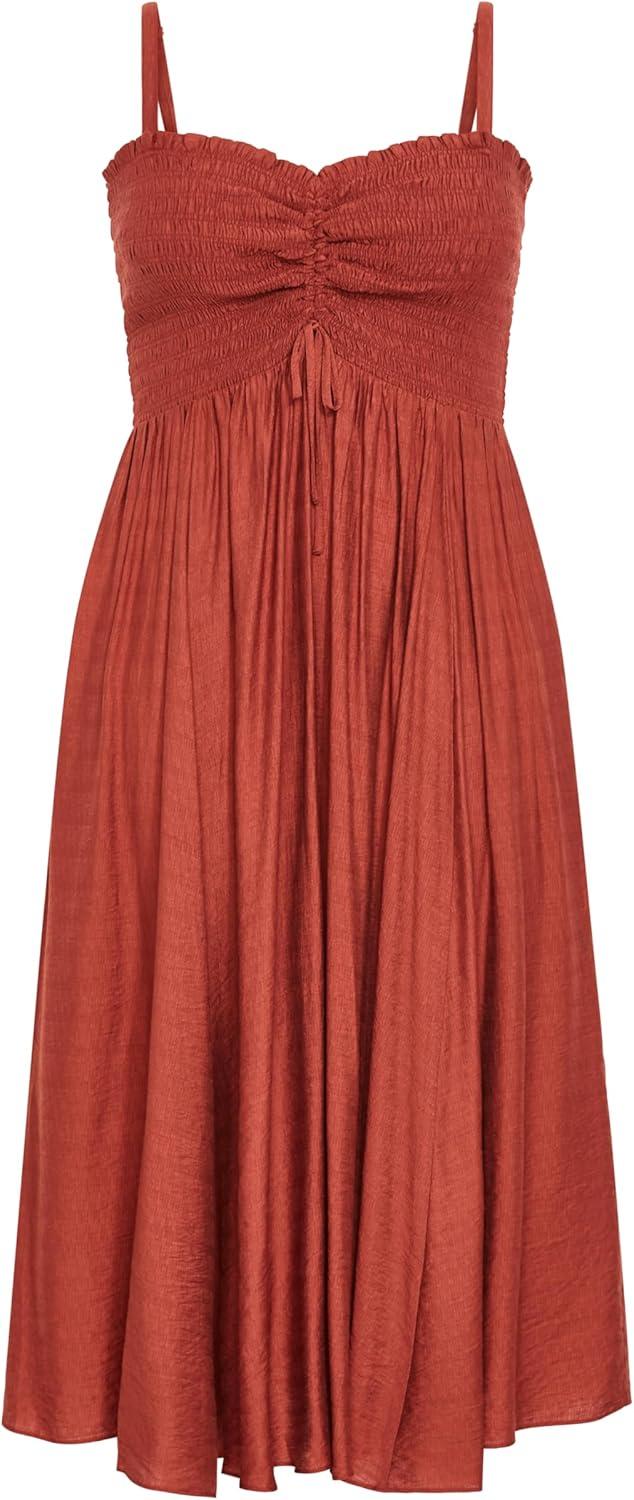 image:imageCity Chic Womens Plus Size Maxi Dress Maui ShirredGinger