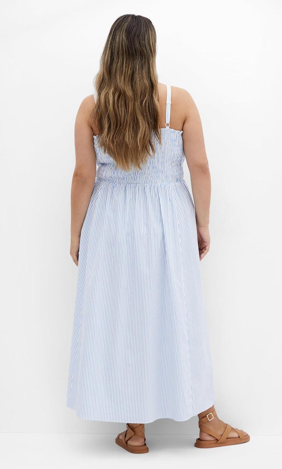 image:imageCity Chic Womens Plus Size Maxi DressVacationBlue Stripe