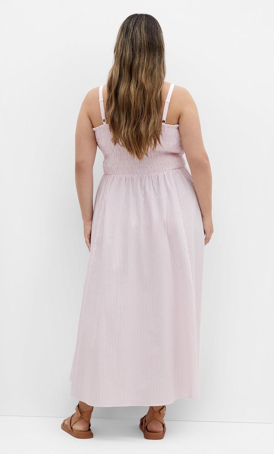 image:imageCity Chic Womens Plus Size Maxi DressVacationPink Stripe