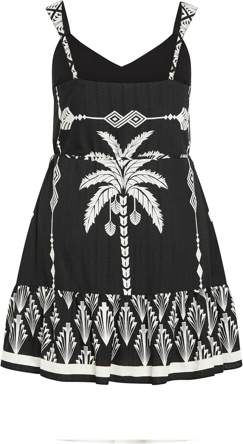 image:imageCity Chic Womens Plus Size Peta Border Print DressEmpress Border
