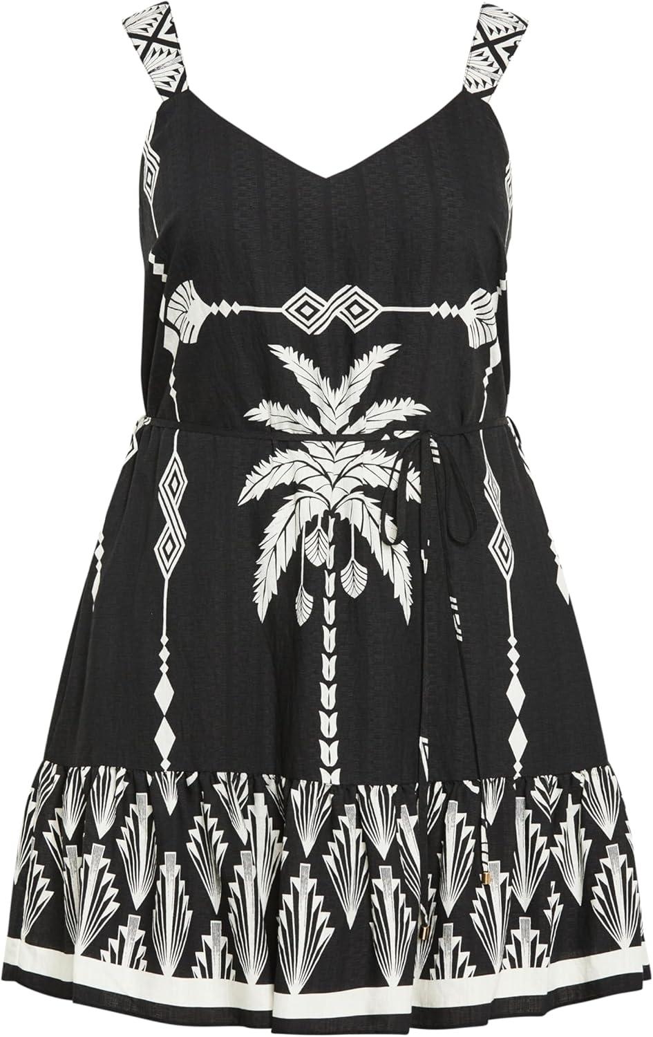image:imageCity Chic Womens Plus Size Peta Border Print DressEmpress Border