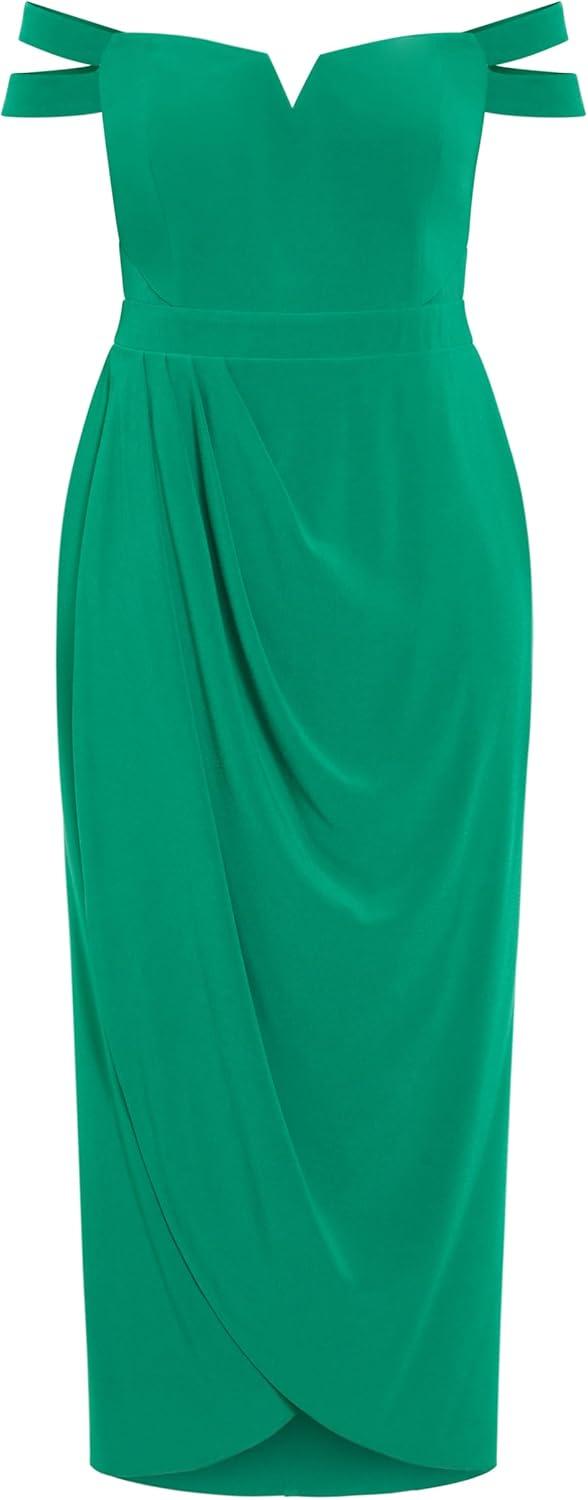 image:imageCity Chic Womens Plus Size Rosa Love DressPepper Green