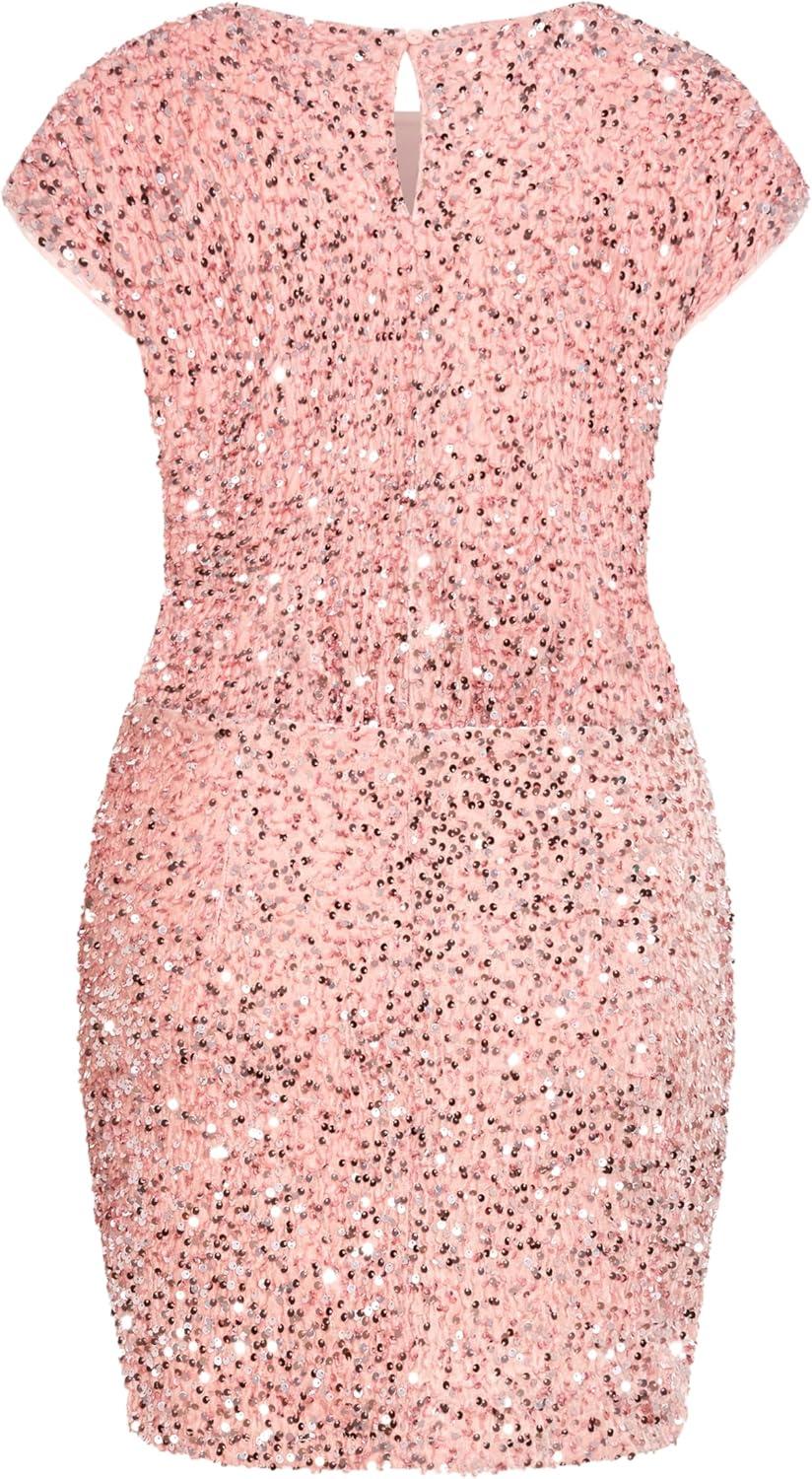 image:imageCity Chic Womens Plus Size Sequin Party DressSoft Pink