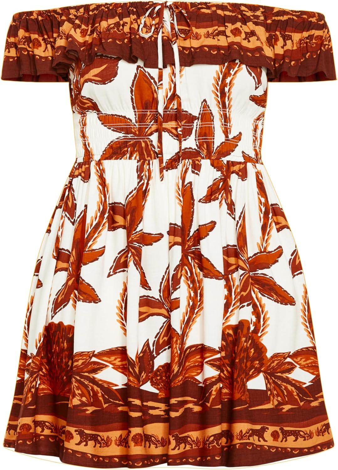 image:imageCity Chic Womens Plus Size Tahitian Border DressTahitian Brd
