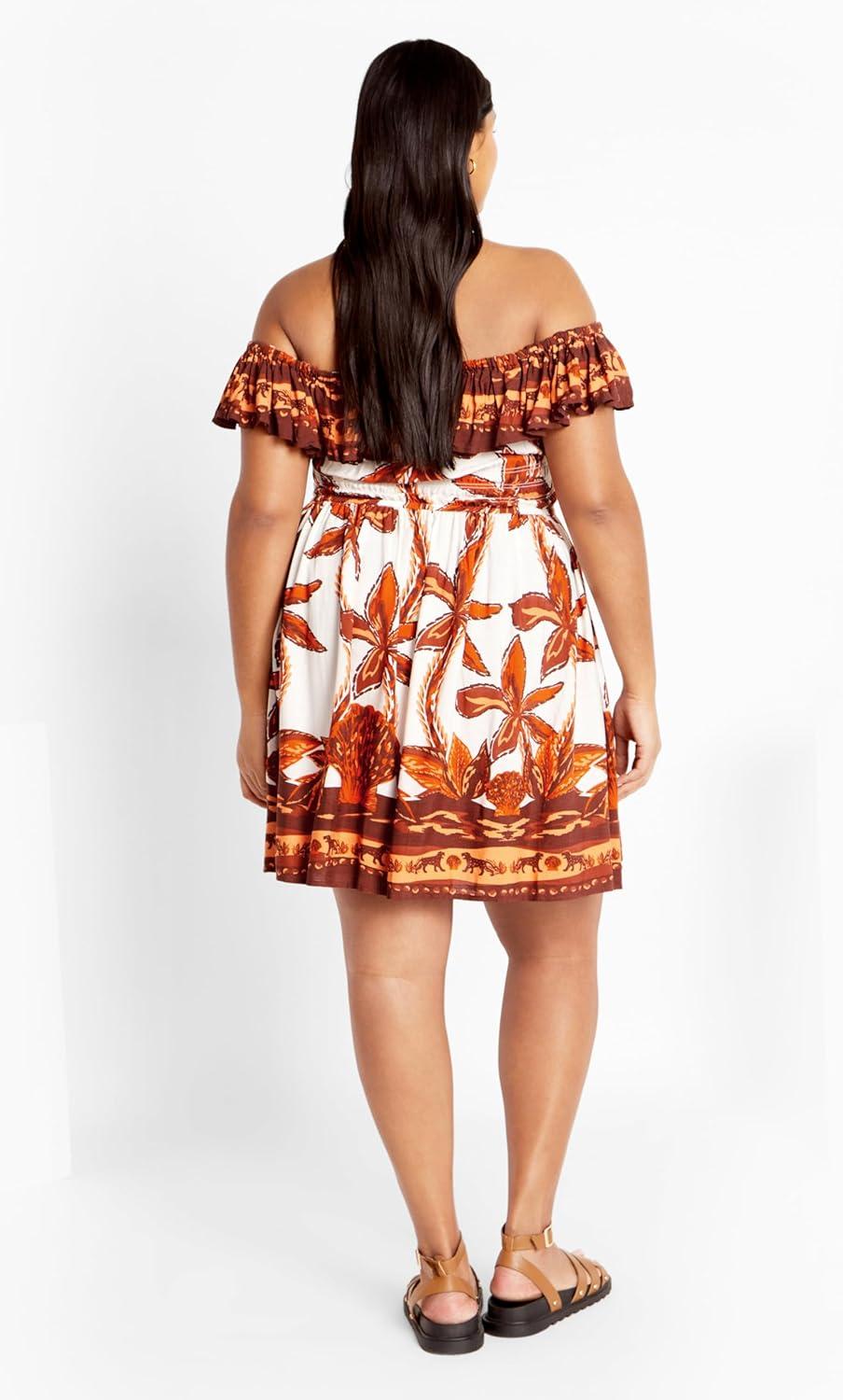 image:imageCity Chic Womens Plus Size Tahitian Border DressTahitian Brd