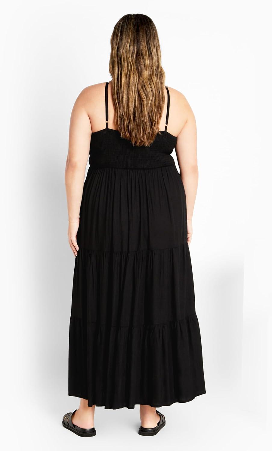image:imageCity Chic Womens Plus Size Tahitian Maxi DressBlack