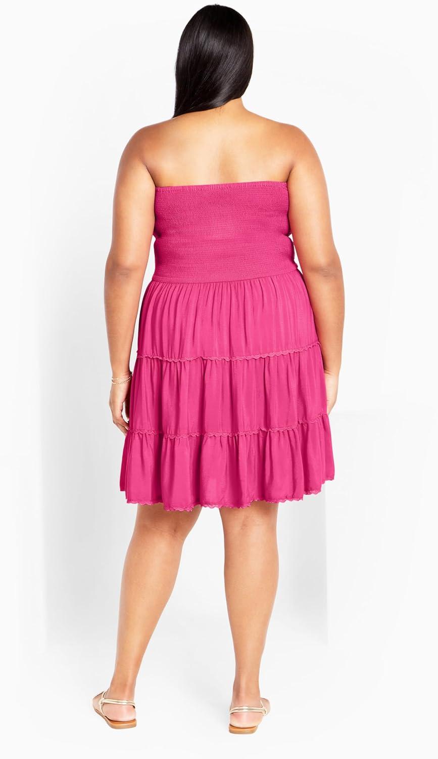 image:imageCity Chic Womens Plus Size Tahlia DressFlamingo