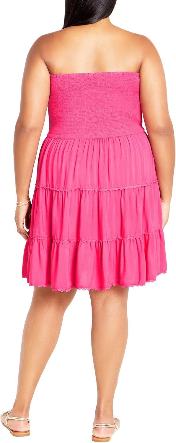 image:imageCity Chic Womens Plus Size Tahlia DressFlamingo