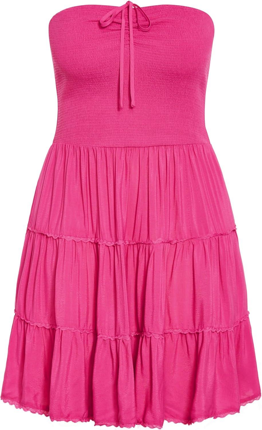 image:imageCity Chic Womens Plus Size Tahlia DressFlamingo
