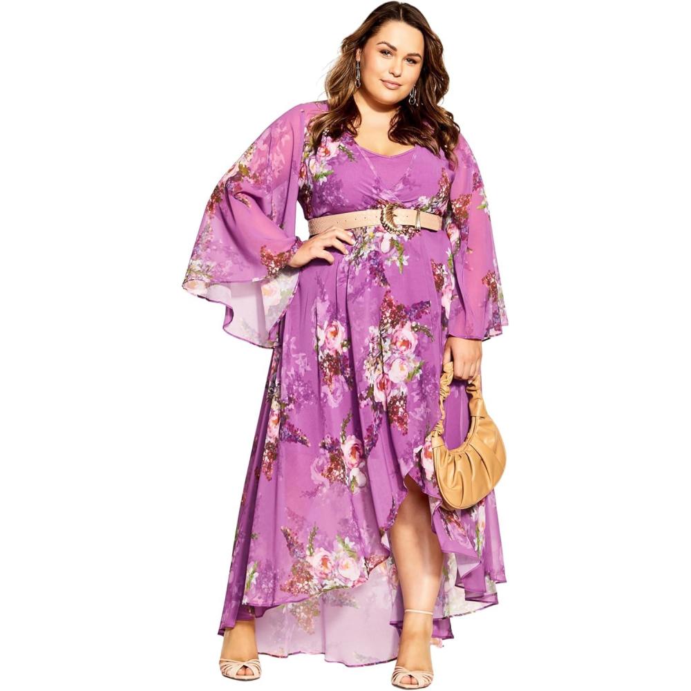 image:imageCity Chic Nora Maxi DressWisteria Painterly R