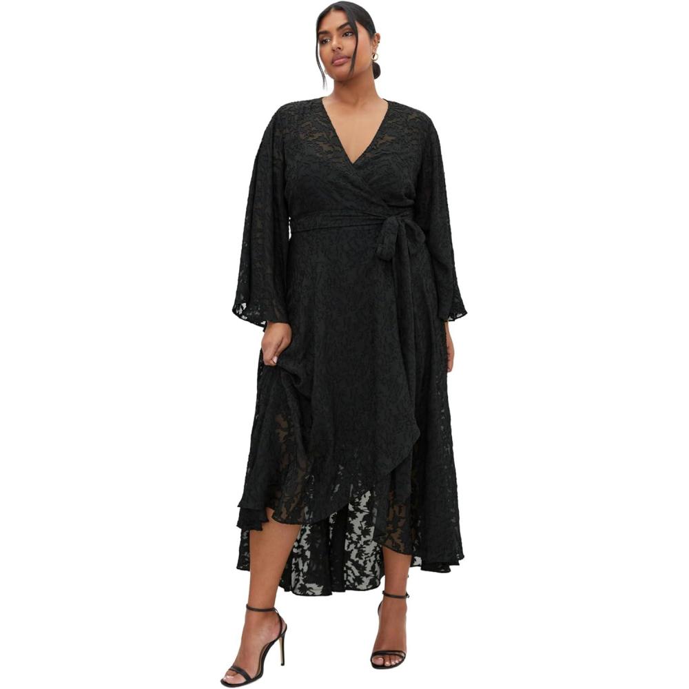 image:imageCity Chic Womens Dress  Fleetwood Jacquard MaxiBlack