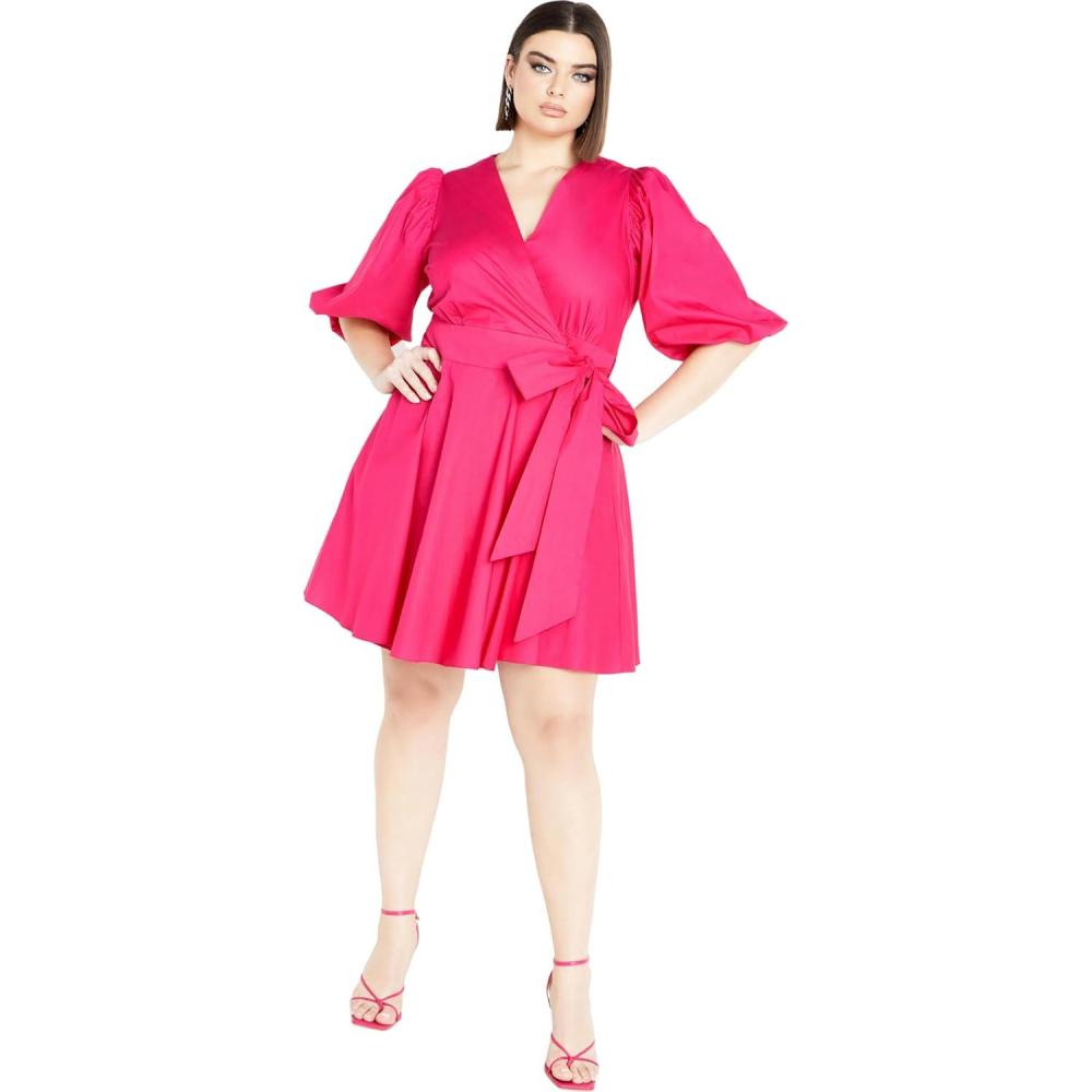 image:imageCity Chic Womens Elisha DressShock Pink