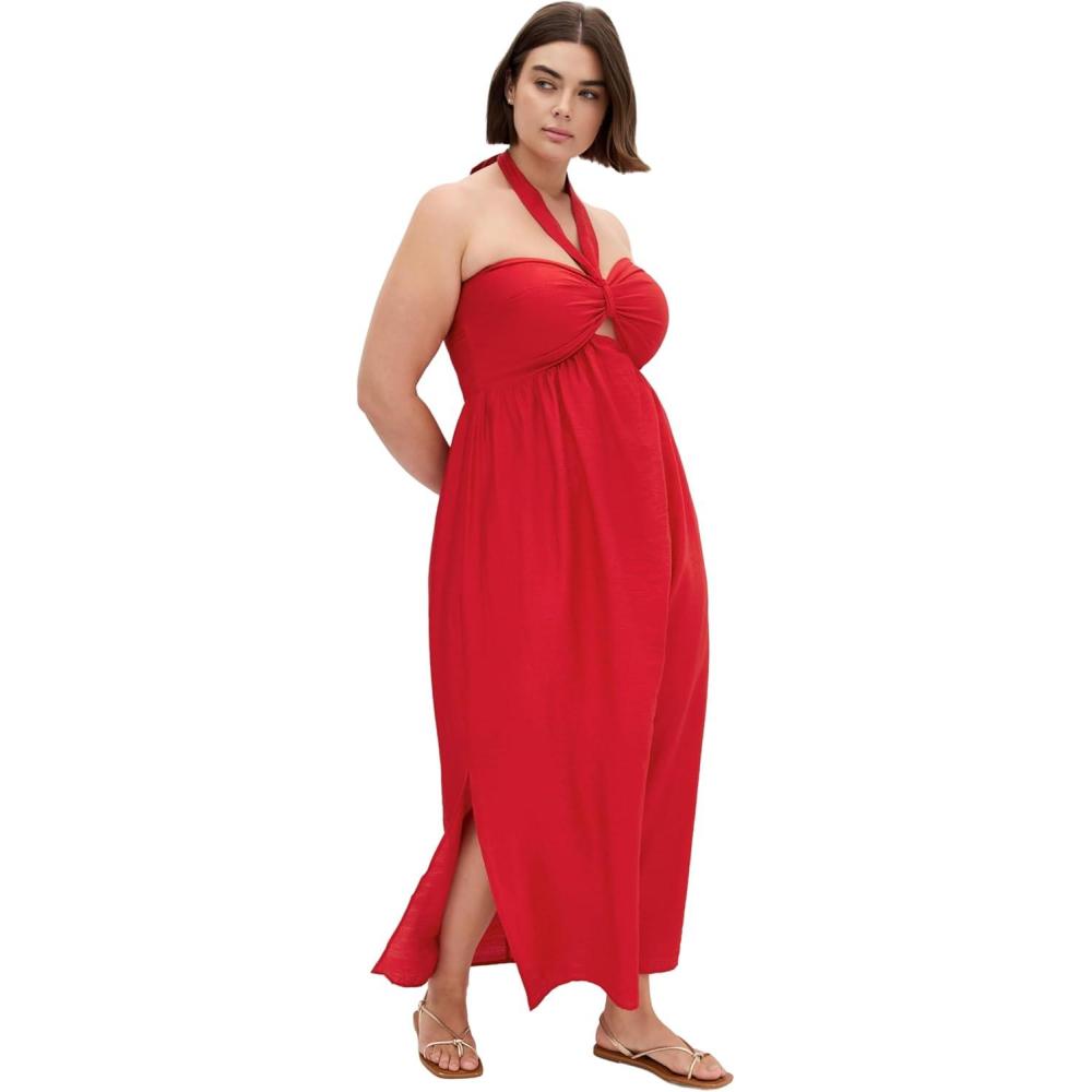 image:imageCity Chic Womens Maxi Dress Peta SereneCherry Red