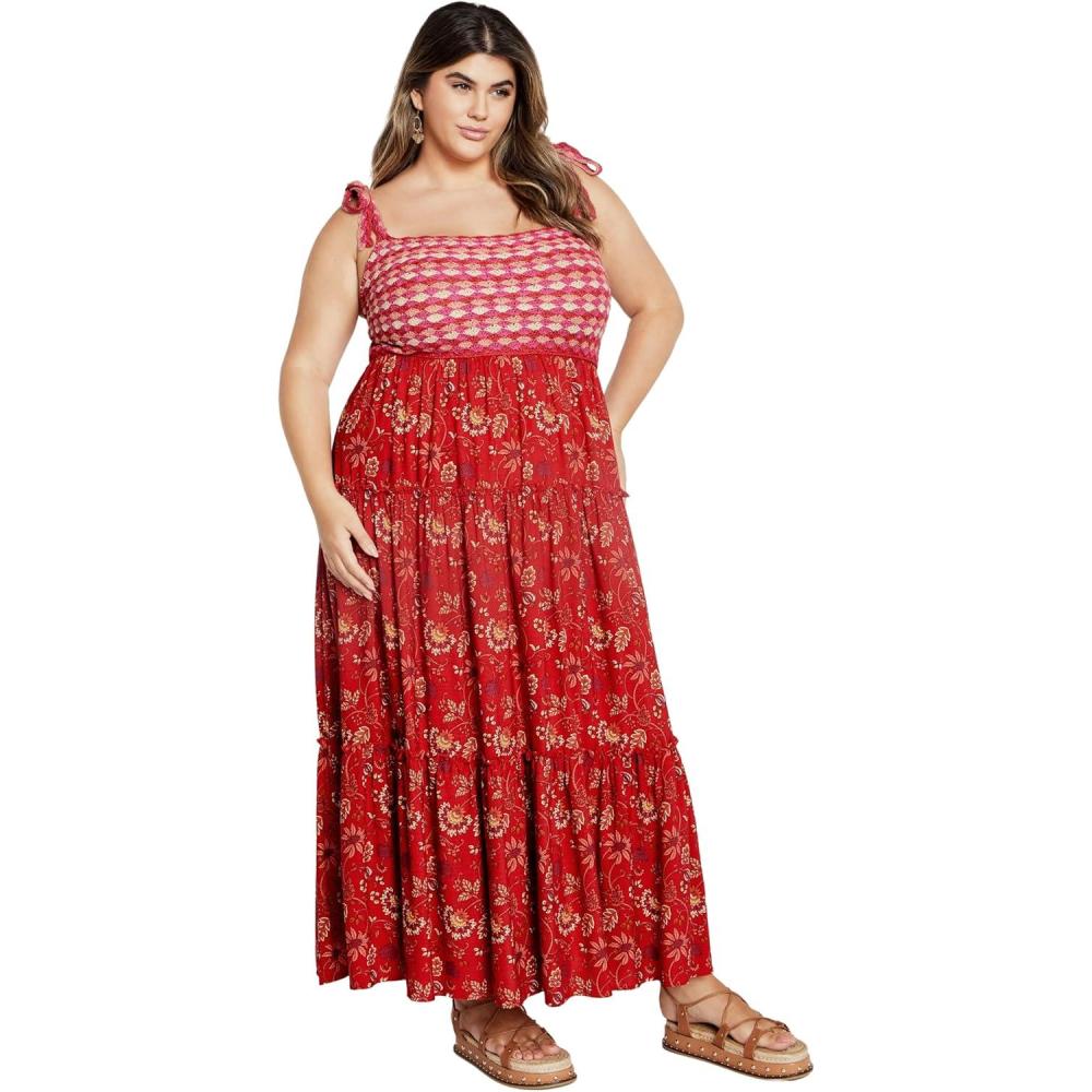 image:imageCity Chic Womens Maxi DressCandiceRaspberry
