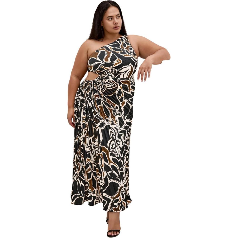 image:imageCity Chic Womens Plus Size Dress  Alice Print MaxiWinter Foliage