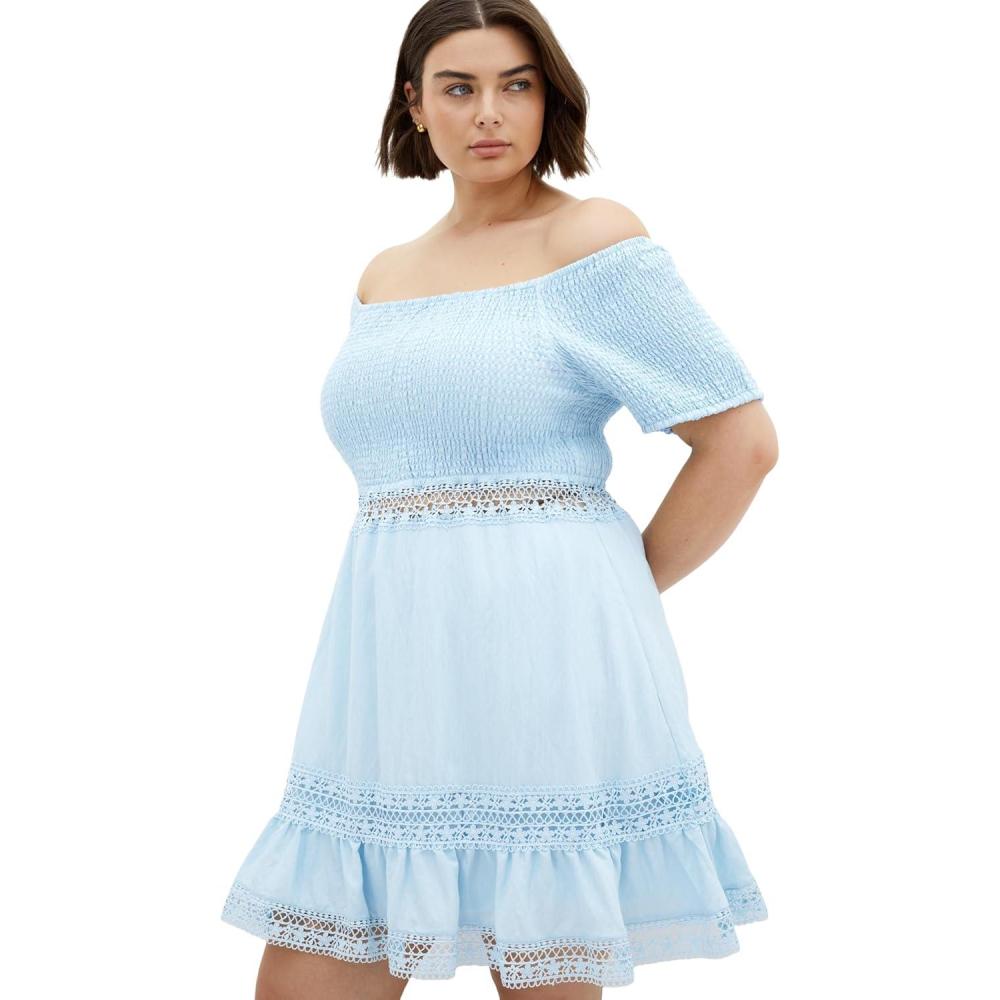 image:imageCity Chic Womens Plus Size Dress AuraLight Blue