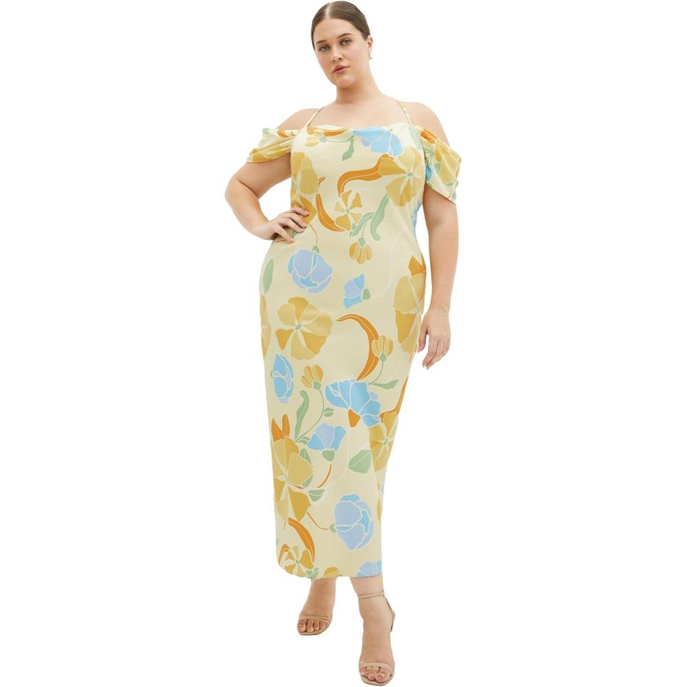 image:imageCity Chic Womens Plus Size Dress  Cady Print SlipButter Floral
