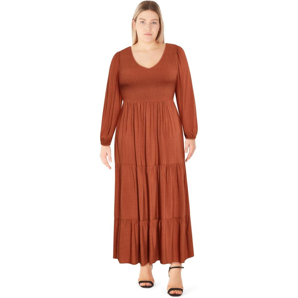 image:imageCity Chic Womens Plus Size Dress  Leona MaxiToffee