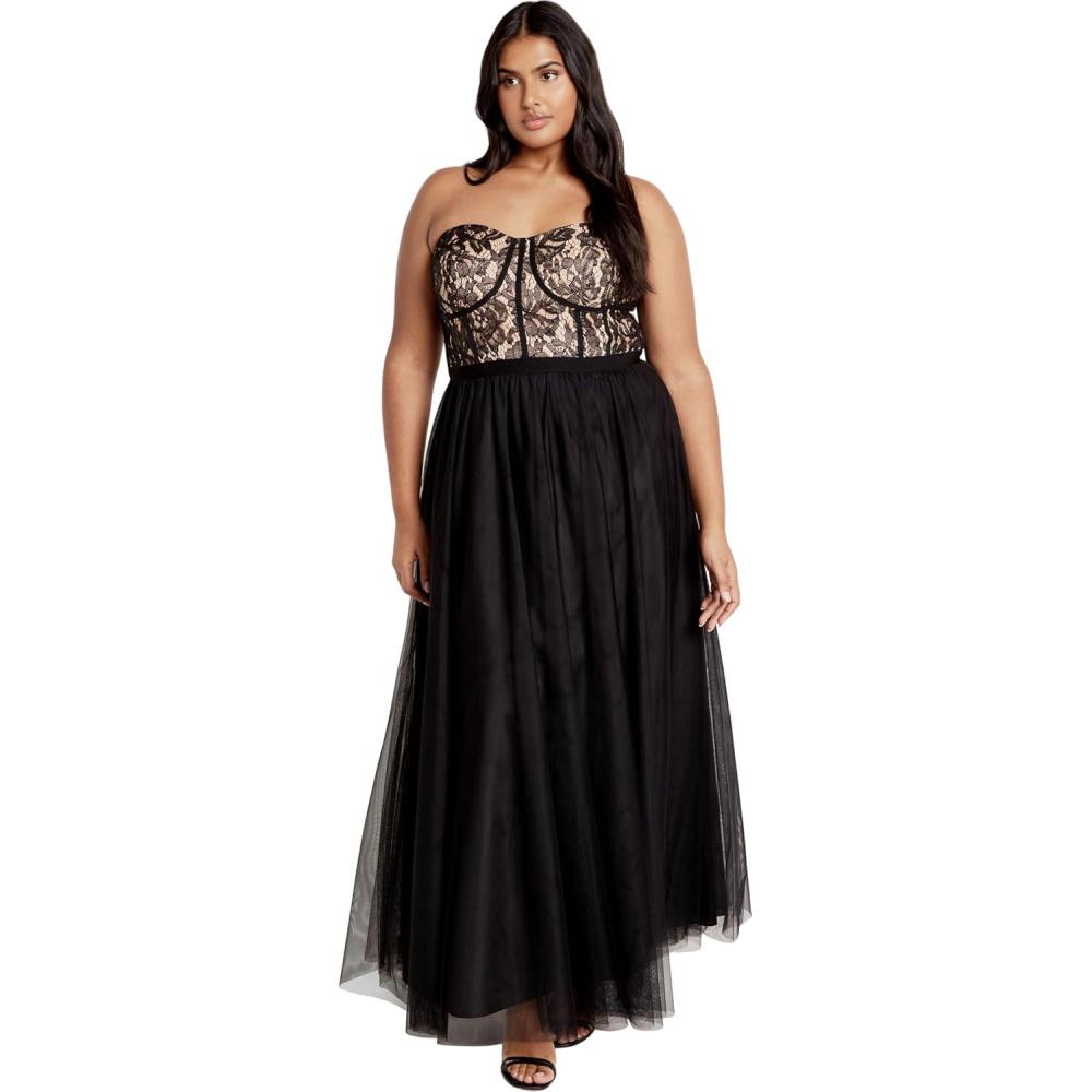 image:imageCity Chic Womens Plus Size Dress Sweet BeautyBlack