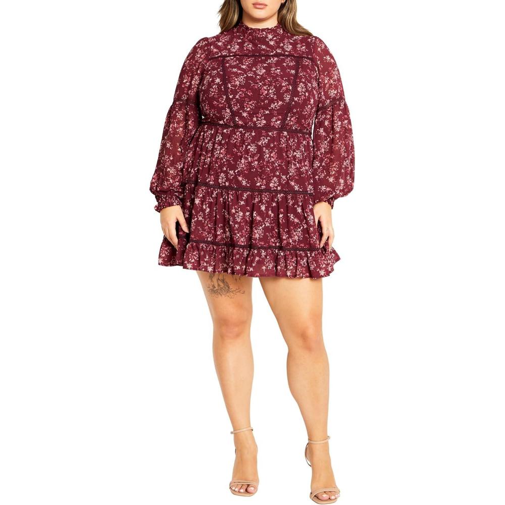 image:imageCity Chic Womens Plus Size Dress ElsieAdorn Floral