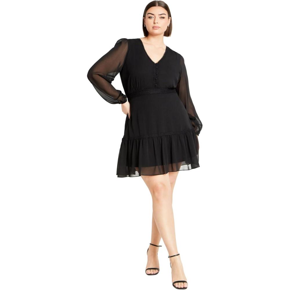 image:imageCity Chic Womens Plus Size Dress KikiBlack