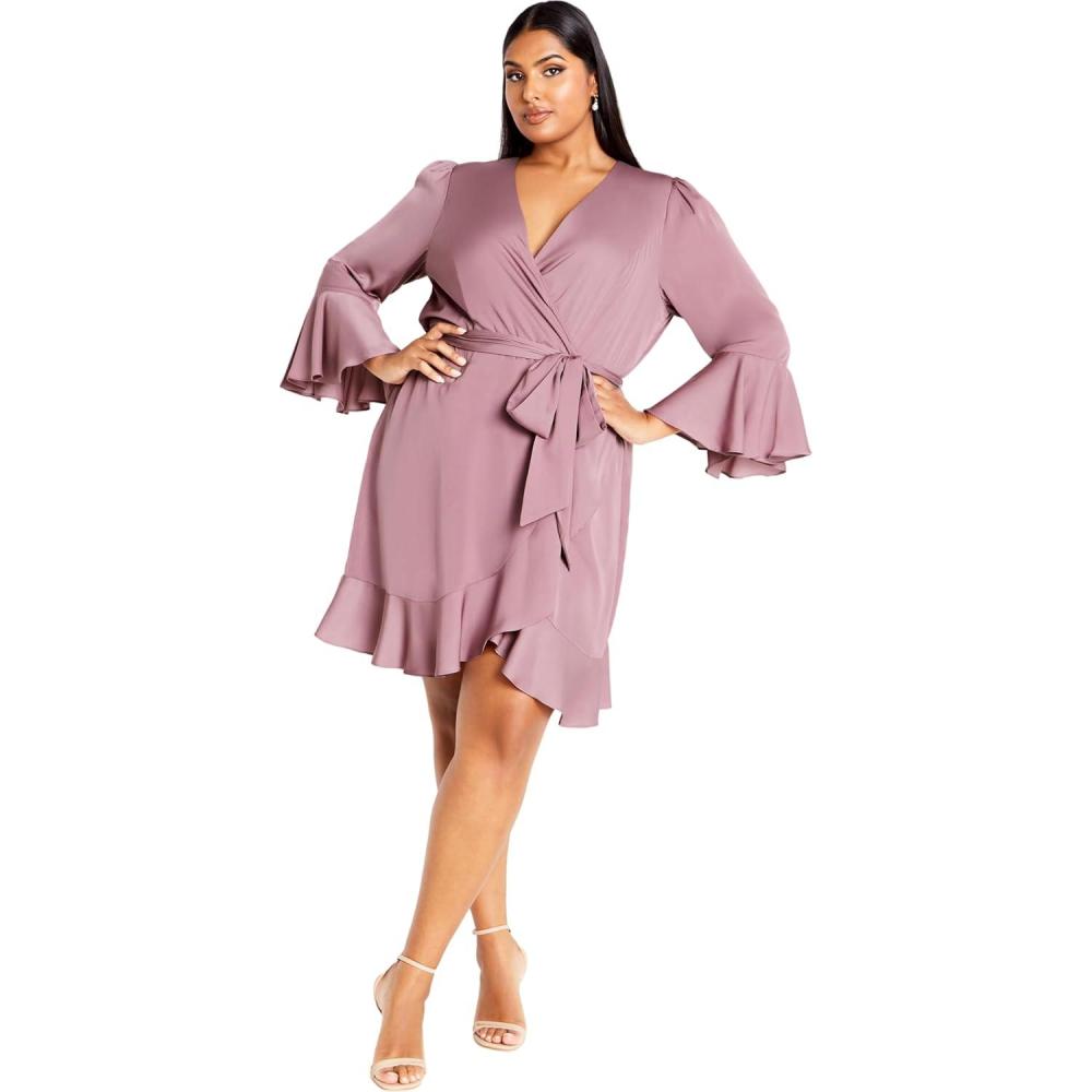image:imageCity Chic Womens Plus Size Estelle DressDusty Orchid
