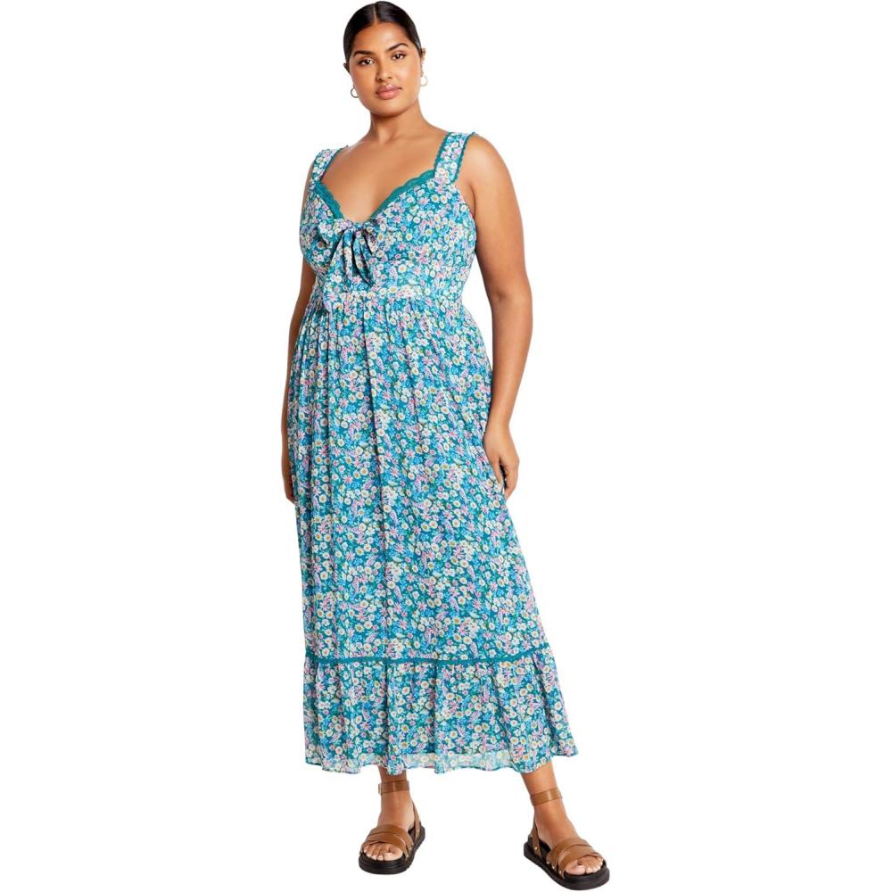 image:imageCity Chic Womens Plus Size Lidia Print DressDitsy Swirl