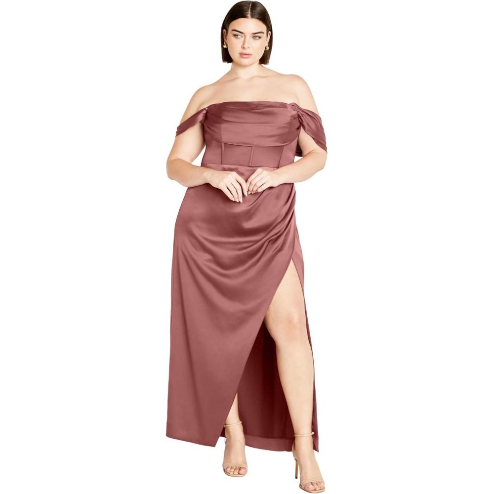 image:imageCity Chic Womens Plus Size Maxi Cocktail Dress Forbidden LoveRose