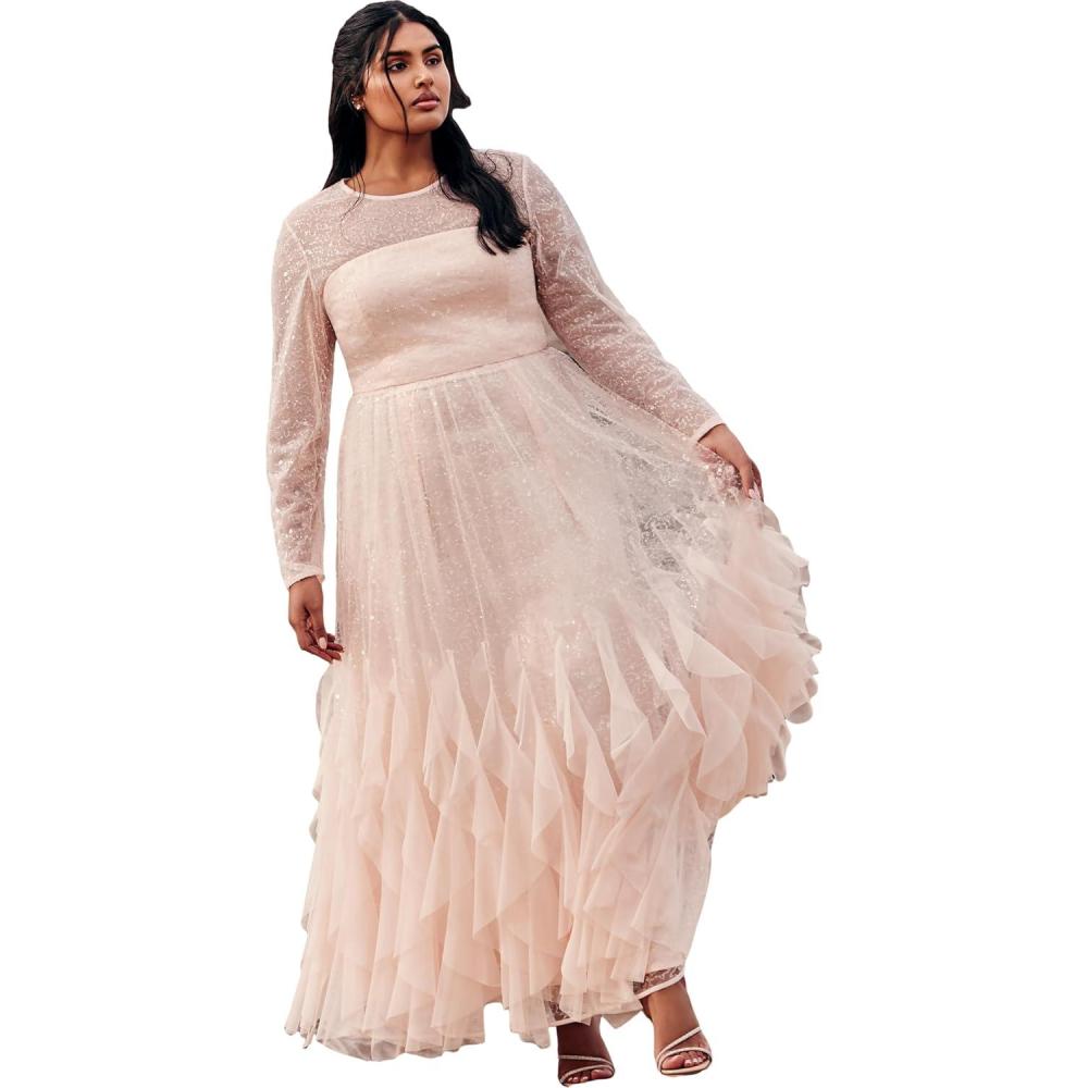 image:imageCity Chic Womens Plus Size Maxi Dress  RadiantSoft Gold