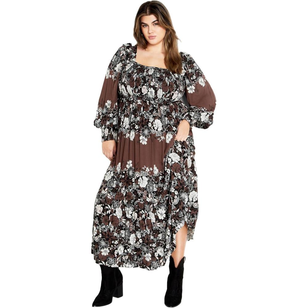 image:imageCity Chic Womens Plus Size Maxi Sadie DressCoco Floral