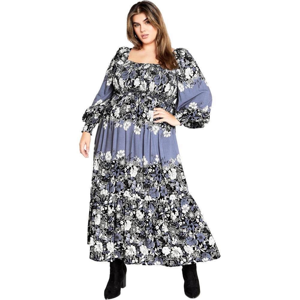 image:imageCity Chic Womens Plus Size Maxi Sadie DressCranberry