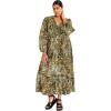 image:imageCITY CHIC Plus Size Dress Gaia Print DressOlive Paisley