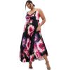 image:imageCity Chic Womens Cocktail DressAriana Print PleatPink Garden Gala