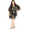 image:imageCity Chic Womens Dress Wrap Golden FlGolden Hydrangea