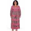 image:imageCity Chic Womens Plus Size Clementine Maxi DressPink Print