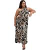 image:imageCity Chic Womens Plus Size Dress  Alice Print MaxiWinter Foliage