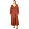 image:imageCity Chic Womens Plus Size Dress  Leona MaxiToffee