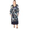 image:imageCity Chic Womens Plus Size Dress  Nadia MaxiBorder Print