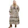 image:imageCity Chic Womens Plus Size Maxi Camille PRTCaramel Paisley