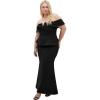 image:imageCity Chic Womens Plus Size Maxi Cocktail Dress  EvangalistaBlack