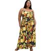 image:imageCity Chic Womens Plus Size Maxi Dress  OasisFoliage Print
