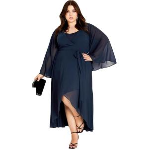 City Chic Fleetwood Maxi Dress(True Navy)