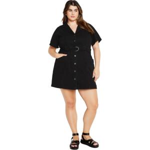 City Chic Women’s Dress Melina(Black)