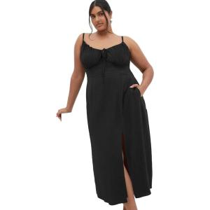City Chic Women’s Dress-Sweet Pea Maxi(Black)